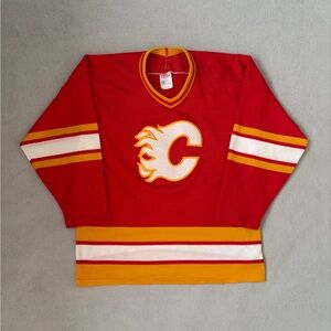 Calgary Flames Vintage Home 91/92 CCM Hockey Jersey